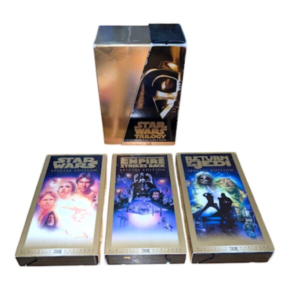 Star Wars Trilogy | 1997 Special Edition THX Box with x3 VCR Tapes | Vintage - Picture 2 of 16